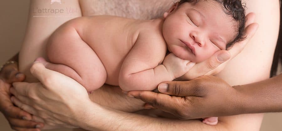 Souvenir d’une naissance métissée – photographe Rouen