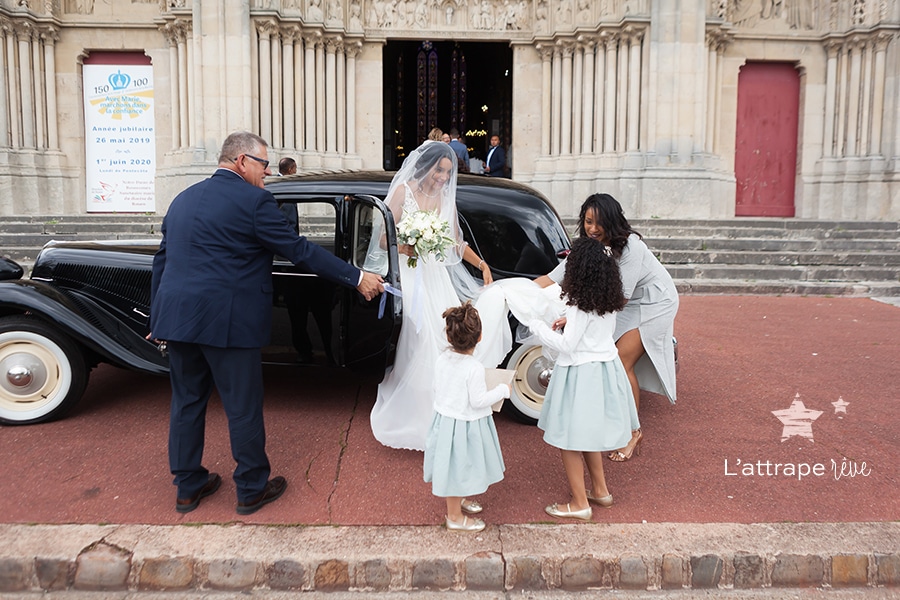 arrivée mariée