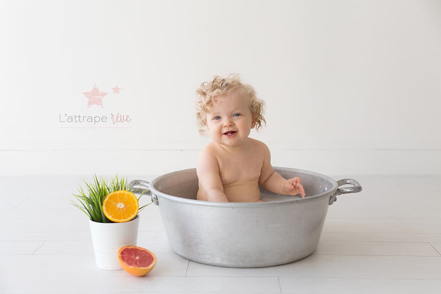 bain de lait bébé