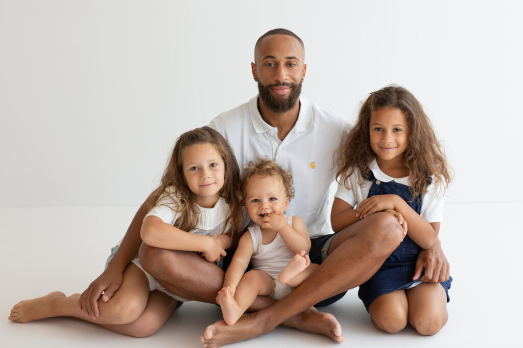 Famille portrait naturel en studio rouen